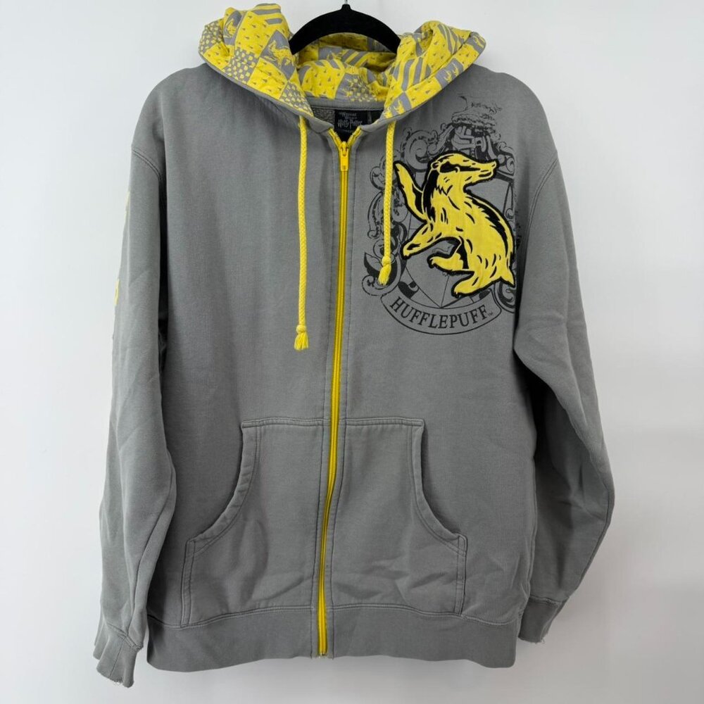 Harry Potter Wizarding World New York Exclusive HUFFLEPUFF House Zip Hoodie M